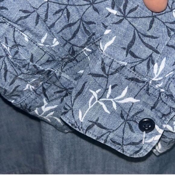 Gap Blue Cotton Tunic Shirt Top(Size Medium) - Picture 4 of 7